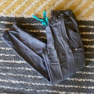 Gray FIGS scrub pants